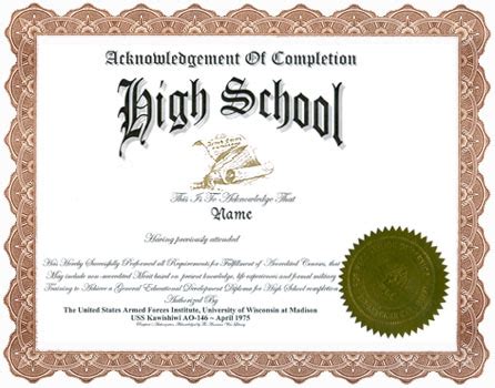 Is A Ged As Good As High School Diploma - School Walls