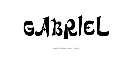 Gabriel Name Tattoo Designs