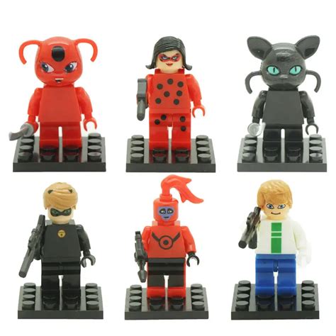 CIKOO Miraculous Ladybug girls assembled building blocks Aberdeen 1~6 pcs/set Toys High Quality ...