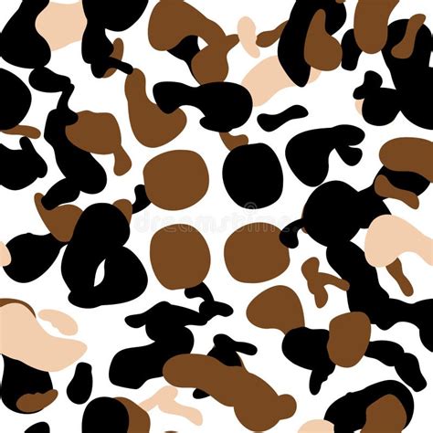 Cow Spots Seamless Pattern. Endless Texture Wallpaper,printing on Fabric Stock Illustration ...