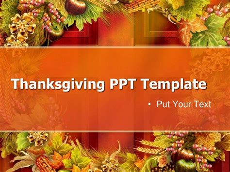 Thanksgiving PPT Template Free