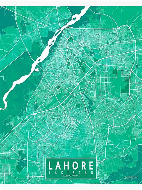a map of the city of lahoree, france in bright green and white