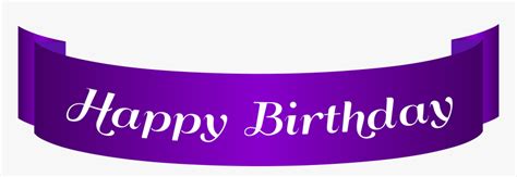 Happy Birthday Clipart Purple, HD Png Download , Transparent Png Image - PNGitem