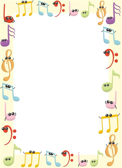 Best Clip Art Of Music Notes Border Frame Illustrations Royalty Free | Images and Photos finder