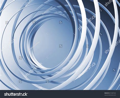 Monochrome Abstract 3d Spiral Background Stock Photo 91687034 : Shutterstock