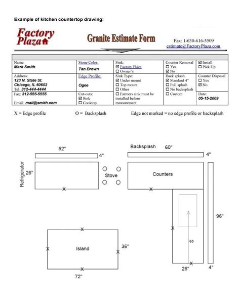 How To Measure Kitchen Countertops » Granite & Quartz Countertops. Kitchen Cabinets Factory