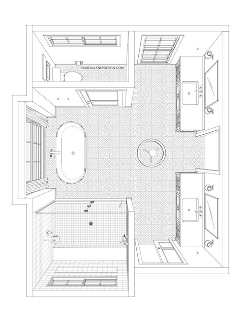 Journal — TAMI FAULKNER DESIGN Master Bath Layout Floor Plans, Master Suite Layout, Master ...