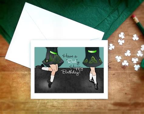 Irish Dancer birthday card-dance greeting by AnEalainNaSinead Saint ...