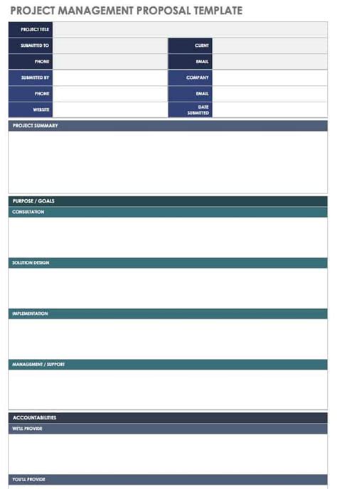 Cost Proposal Template Excel