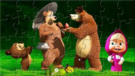 Masha And The Bear Game Online - Spider Dino