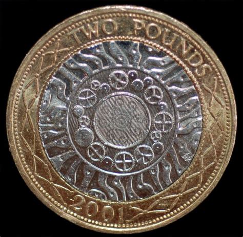 A British 2 Pound Coin stock photo. Image of royal, inflation - 4919754