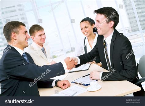 Business People Shaking Hands Office Stock Photo 85829227 | Shutterstock