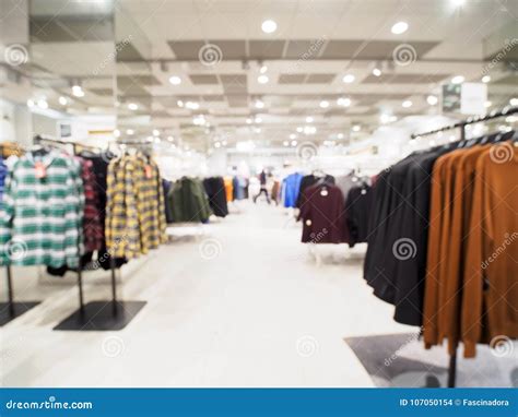 Blur of Clothing Store As Background Stock Photo - Image of department ...