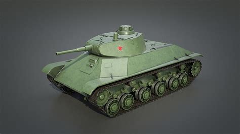 T-50 - Soviet light tank 3D model | CGTrader