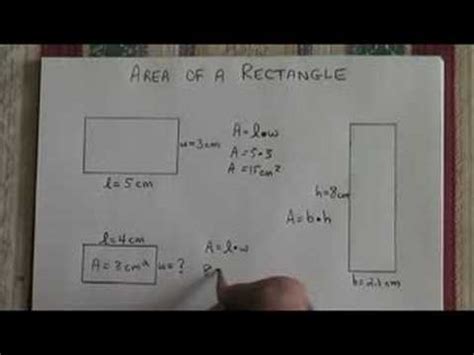 Area of a Rectangle Formula - YouTube