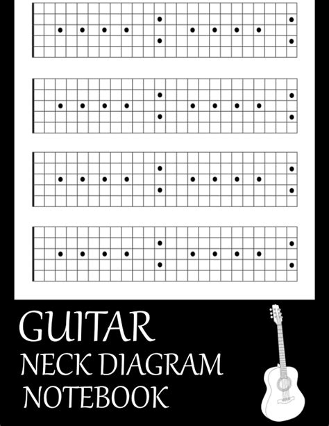 Buy Guitar Neck Diagram : Guitar Fretboard Diagram Book | Blank Sheet ...