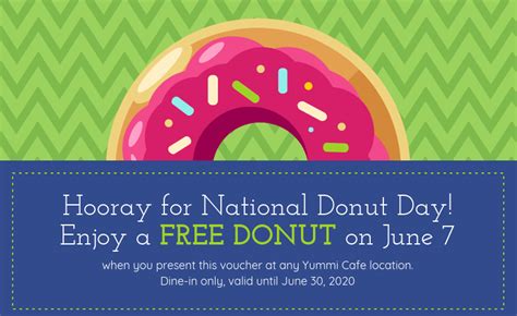 National Donut Day Free Voucher Coupon - Venngage