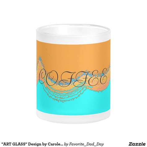 "ART GLASS" Design by Carole Tomlinson©2016 Frosted Glass Coffee Mug | Glass design, Glass ...