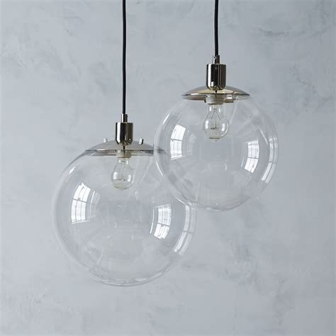 Globe Ceiling Lamp - Clear | west elm UK