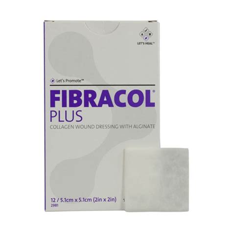 FIBRACOL Plus Collagen Wound Dressing 2" x 2" - DirectPatient.com