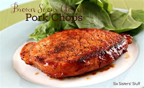 Brown Sugar Glazed Pork Chops Recipe | Six Sisters' Stuff