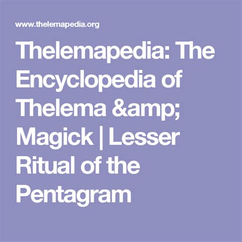 Thelemapedia: The Encyclopedia of Thelema & Magick | Lesser Ritual of the Pentagram Wicca ...