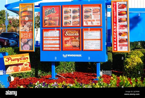 Whataburger menu hi-res stock photography and images - Alamy