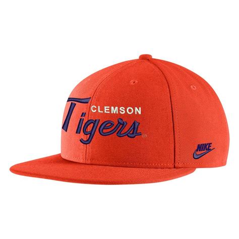 Clemson | Clemson Nike 2023 Retro Flat Bill Adjustable Cap | Alumni Hall