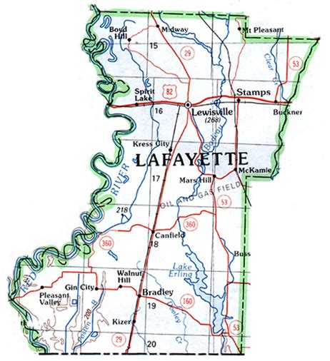 Lafayette County Map - CountiesMap.com