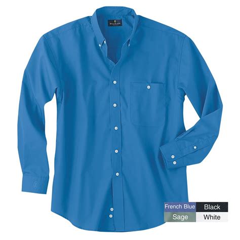 Men's Bill Blass® Wrinkle - free Poplin Dress Shirt - 134619, Shirts at ...