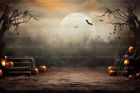 Halloween Digital Backdrop THE HALLOWEEN SET - Etsy