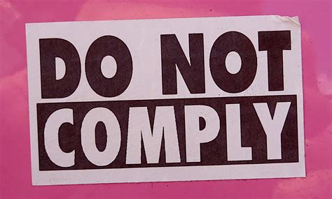 Do Not Comply Sticker Free Stock Photo - Public Domain Pictures