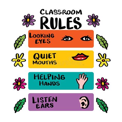 Classroom Rules Stock Illustrations – 505 Classroom Rules Stock ...