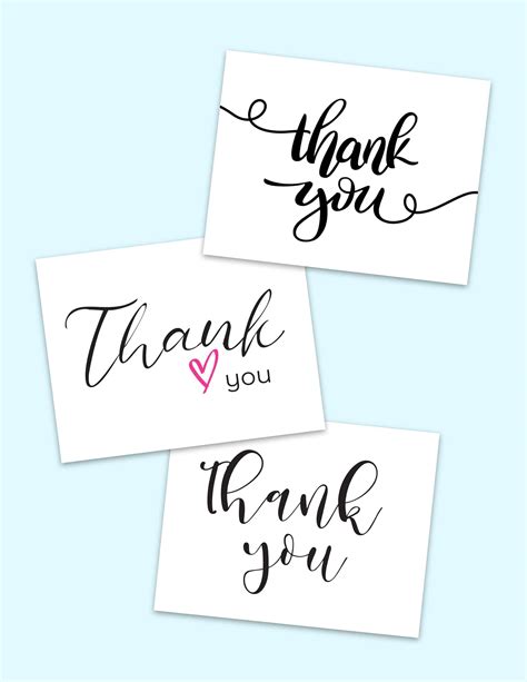 "Thank You" Calligraphy (3 Free Printables)