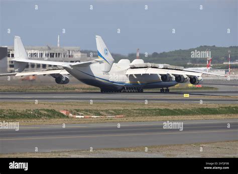 ISTANBUL, TURKEY - OCTOBER 05, 2021: Antonov Airlines Antonov An-225 ...