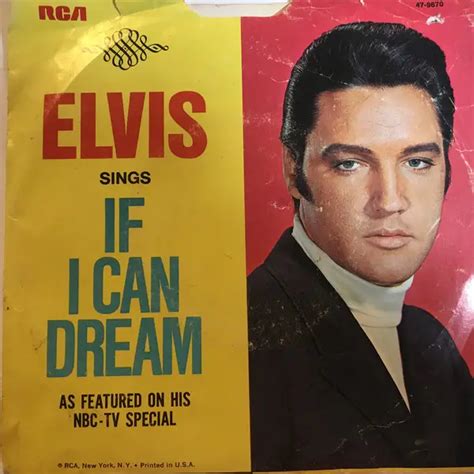 Elvis Presley If i can dream (Vinyl Records, LP, CD) on CDandLP