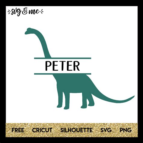 Dinosaur Split Monogram - SVG & Me