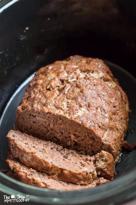 Slow Cooker Onion Soup Mix Meat Loaf {Freezer Meal Friendly} - The Magical Slow Cooker