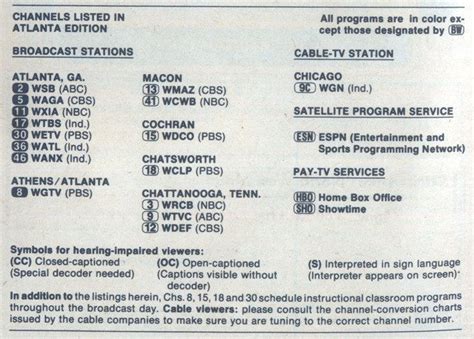 atlanta tv guide no cable - Dante Cronin