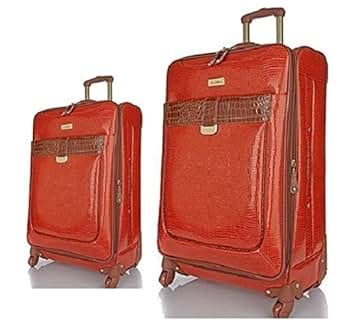 Amazon.com: Samantha Brown First Class Collection 2 Piece Luggage Set ...