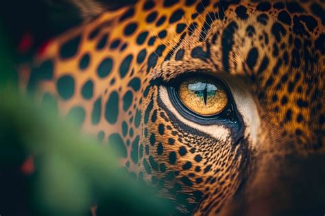 Premium Photo | Jaguar eye beautiful detailed macro photography of a jaguar eye jaguar eye closeup