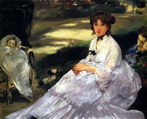 In the garden - Edouard Manet - WikiArt.org | Resim sanatı, Resim, Tablolar