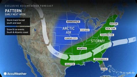 Arctic blast to invade central, southern and eastern US prior to midmonth