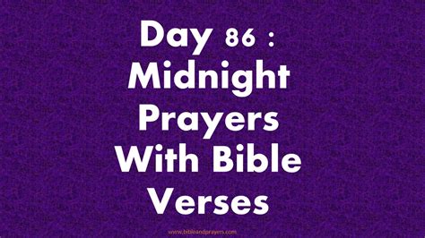 Day 86 : Midnight Prayers With Bible Verses-Bibleandprayers.com