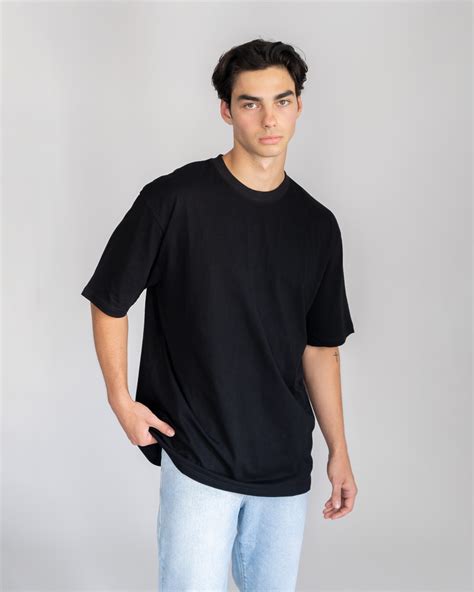 Oversized Basic T-Shirt Black - Jay Blanc