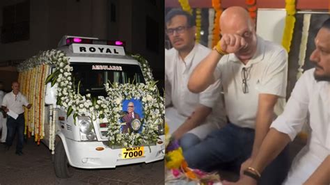 Satish Kaushik Last Rites: Anupam Kher Looks Inconsolable As He Joins ...