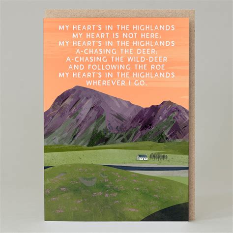 My heart is in the highlands (Card) | Eat Haggis