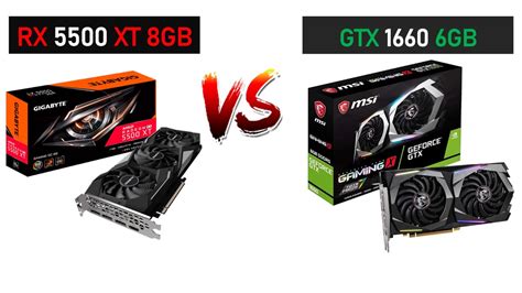 RX 5500 XT 8GB vs GTX 1660 6GB - i5 9600k - Gaming Comparisons - YouTube