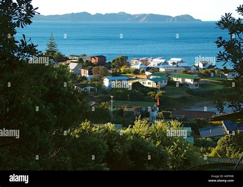 Hahei township Coromandel New Zealand Stock Photo - Alamy