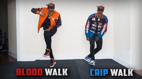 Crip Walk VS Blood Walk Tutorial - YouTube